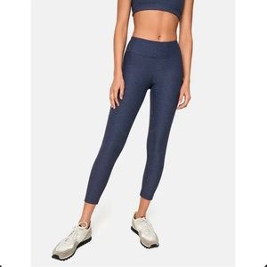 Outdoor Voices Leggings S Blue Warmup 3/4 Legging High Rise Workout